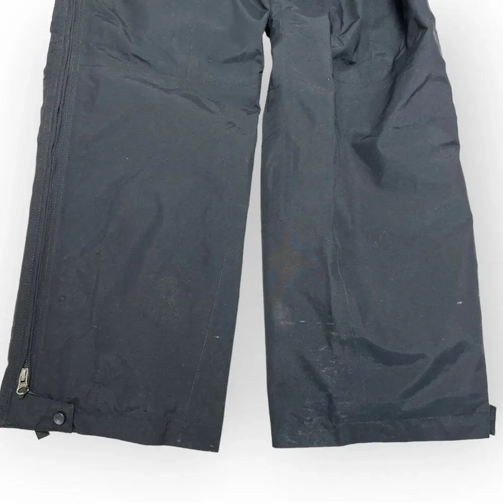 EMS Eastern Mountain Sports Gore-Tex Snow Pants SIZE S Black Full Side Zip FLAW